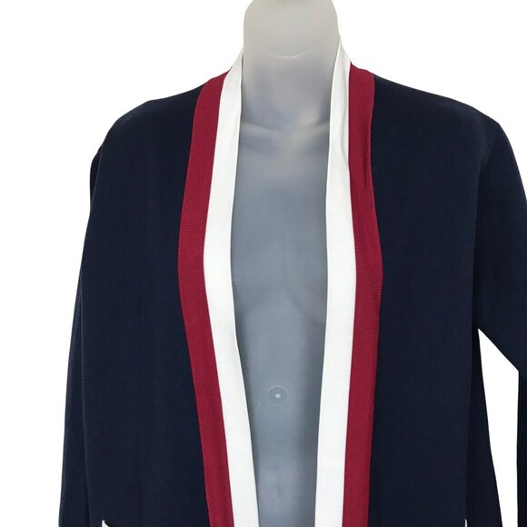 Sandro Paris Anouchica Open Front Collegiate Style Cardigan Size S - Picture 4 of 9